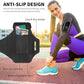 Running Armband with Earphone Bag Cell Phone Armband for iPhone 16/15/14/13/12 Pro, Galaxy S21/S20, Water Resistant Sports Phone Holder & Zipper Slot Car Key Holder for 6.4 inch Phone