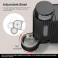 Gardner Pet Automatic Gravity Cat Food Feeder and Water Dispenser Stainless Steel Two-in-One Set Large Capacity Dispenser for Pets Dogs, Puppies, Kittens