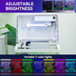 Beginner Betta Fish Tank Aquarium kit Intelligent Timed Shutdown, Seven LED Lights, Adjustable Brightness, High-Transparency Glass, Efficient Filtration