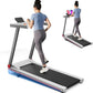 Treadmill with 5% Incline, 300lbs Capacity Folding 15 HP Small Treadmills for Home Portable Running Treadmill with Handles Quiet Brushless Dual Cushion System, Electric Compact Treadmil