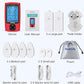 NURSAL 24 Modes TENS Unit Muscle Stimulator, Rechargeable Electronic Pulse Massager with 8 Pads for Back and Shoulder Pain Relief and Muscle Strength (Red)