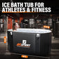 AKSPORT Ice Bath Tub for Athletes, 155 Inflatable Cold Plunge Tub Compatible with Water Chillers, Inflatable Icebath for Recovery & Cold Water Therapy，Portable Bathtub for Indoor & Outdoor-Black