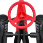 Sleds for Snow, Portable Snow Racer Winter Ski Sled Snow Sled W/Steering Wheel, Outdoor Ski Sled Slider Board for 3-15 Years Kids, Toboggan Pulling Boat Seat Sled for Ice Skating