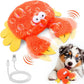 Interactive Dog Toys, Crab Dog Toy that Wiggle Pinchers, Dog Toys to Keep Them Busy, Touch Activated Dog Toys for Small / Medium / Large Puppy Enrichment, Rechargeable Pet Toys Plush, Squeaky Dog Toys