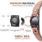 AirTag Dog Collar - Leather Dog Collar with Air Tag Holder | IPX8 Waterproof, Reflective, High - End, Adjustable Soft Padded | Dog GPS Tracker Collars Fit for Medium Large Dogs (Mahogany Brown, M)