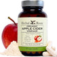Herbal Roots Organic Apple Cider Vinegar Capsules with Mother and Organic Cayenne | 650 mg | 60 Vegan Capsules