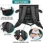 PetAmi Dog Bike Basket, Soft-Sided Ventilated Dog Bike Carrier Backpack, Pet Bicycle Basket for Bike Handlebar, Small Medium Puppy Cat Kitten Car Booster Seat with Safety Strap, Max 18 lbs, Dark Gray