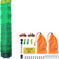 VEVOR Electric Fence Netting, 42"H x 164'L, PE Net Fencing with Posts and Double-Spiked Stakes, Utility Portable Mesh for Goats, Sheep, Lambs, Deer, Hogs, Dogs, for Farms, Backyards and Ranches
