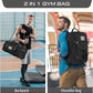 ETRONIK Gym Bags for Men, Tactical Duffle Bag Backpack with Shoe Compartment, 3 in 1 Carry on Bag Travel Backpack with Wet Pocket, Weekender Overnight Range Bag for Workout Football Gym, Camouflage