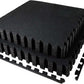 AIRHOP 0.56in Thick 48 Sq Ft Exercise Equipment Mats, 12 Tiles Upgraded Rubber Top with High Density EVA Foam, Large Interlocking Puzzle Gym Flooring for Home Gym, Heavy Weight Workout,Black