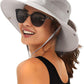 FURTALK Womens Sun Hat with Ponytail Hole Beach Hiking Summer Wide Brim UPF 80+ Outdoor Protection Foldable Bucket Hat