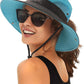 FURTALK Womens Sun Hat with Ponytail Hole Beach Hiking Summer Wide Brim UPF 80+ Outdoor Protection Foldable Bucket Hat