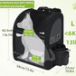 Pecute Pet Carrier Backpack, Dog Carrier Backpack, Expandable with Breathable Mesh for Small Dogs Cats Puppies, Pet Backpack Bag for Hiking Travel Camping Outdoor Hold Pets Up to 18 Lbs
