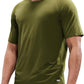 MIER Men's Dry Fit Workout T-Shirts Athletic Running Tee Short Sleeve Crew Neck Gym Tops, Polyester, Moisture Wicking