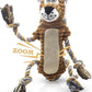Squeaky Dog Toys, Interactive Tug of War Puppy Toys, Funny Plush Dog Chew Toys, Stuffed Dog Toys for Small,Medium and Large Dogs - Lion