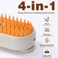 4 in 1 Cat Steam Brush, Rechargeable Steam Brush for Cats and Dogs, Anti-Static Cat Spray Brushes, Massage, Cleaning, Shedding & Combing All In One! Beige
