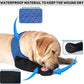 COODEO Dog Socks to Prevent Licking Paws, Healing Boots & Paw Protectors with Non-Slip Bottoms for Wound Protection, Waterproof Sleeve Shoes for Licking（Blue，XL_Right