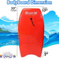 PMU 33 Inch Red Bodyboard - Lightweight Wrist Leash, Slick Bottom Boards for Beach, Sea & Pool - Surfing Board for Kids, Teens & Adults Wave Conditions Pkg/1