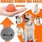 Jenaai 20 Pcs Indestructible Dog Toy Balls for Aggressive Chewers Chew Resistant Solid Rubber Bouncy Ball for Teeth Cleaning, 2in/5cm Diameter(Orange)