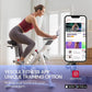 Yesoul Black Exercise Bike for Home,Smart White Cycling Bike Magnetic Stationary Bike, Low Noise Indoor Cycling Bike for Home Gym Electric Stationary Bike with Tablet Mount & Comfortable Seat Cushion for Women Apartment Workout Bike for Fitness