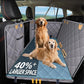 Back Seat Extender for Dog, Waterproof Dog Car Seat Cover for Back Seat, Hard Bottom Car Seat Cover, Large-Space Hammock for Car Truck SUV, Pet Seat Cover Holds 450lbs(Grey)