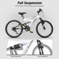 WEIZE Kids Mountain Bike, 20 inch Kids' Bicycles for 6-11 Years Old Boys Girls with Dual Full Suspension, 6 Speeds Drivetrain, High-Carbon Steel Frame, Ideal for Young Riders and Adventurers
