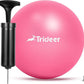 Trideer Pilates Ball - 7-8 inch with Pump, Small Core Ball for Yoga, Barre, Physical Therapy
