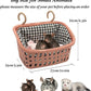 JWShang Rat Hammock for Cage, Chew Proof Hanging Basket Bed with Sturdy Hooks, Pet Cage Accessories, Safe Cozy Small Animal Rodent Hammock for Sugar Glider Mice Snuggling Sleeping