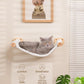 Cat Wall Hammock Shelves, Dual-Sided Cat Bed with Canvas & Plush Fabric, Wall Mounted Shelf for Large Cats, Space-Saving Perch for Lounging & Napping