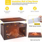 Aivituvin Outdoor Dog House 59" Extra Large Insulated Dog Kennel with Insulation Liner for Winter,All-Around Iron Frame