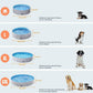 Yaheetech Grey Hard Plastic Dog Pools for Small Medium Large Dogs Puppies Pet Collapsible Bath Pool Tub for Outdoor/Home Use, Pet Repair Patches Included, XL
