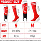 Soccer Shin Guards and Socks Kids Youth Lightweight Soccer Pads Defender with Ankle Protection Ski Shin Guards Football Equipment for Age 4-14 Toddler Boys Girls Teens