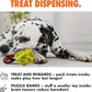 Max Fusion with Nike Grind, Arlee Gyro Treat Dispensing Dog Toy, Durable Dog Treat Toy, L