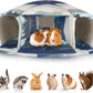 Unicorn Catcher Guinea Pig Hideout Large Guinea Pig Bed Cozy Guinea Pig House Warm Guinea Pig Tunnel Washable Guinea Pig Accessories for Small Pet Hamster/Chinchilla/Bunny