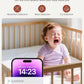 PARIS RHÔNE Video Baby Monitor, 2K UHD WiFi Camera, Night Vision, 5” Smart Baby Monitor with App Control, Motion and Cry Detection, AI Tracking, Three-Way Audio, RGB Night Light, Lullabies