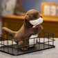 Sea Otter Weighted Stuffed Animal 7.48in Standing Prayer Small River Otter Plush Toy Cute Funny Soft Plushie for Kids Boys Girls Adults Birthday Festival Gift Home Office Decoration Toys