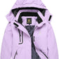 Keevoom Girl's Ski Jacket Winter Warm Thick Snow Coat Windproof Kids Outdoor Hooded Jackets