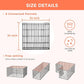 Foldable Dog Playpen 24" Height 8 Panels Metal Exercise Pen No Door - Indoor/Outdoor Puppy Playpen for Small Dogs, Portable Pet Fence for Yard Garden Camping, Black
