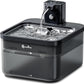DownyPaws Cat Water Fountain Stainless Steel Cordless, 84oz/2.5L Fursink Wireless Pet Water Fountains for Cats Indoor, Battery Operated Cat Drinking Fountain, Ultra Quiet Pump, BPA-Free, Black
