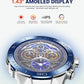 Smart Watch for Men (Answer/Make Call),1.43''AMOLED Screen with 24 Hours Healthy Monitor, 100+ Sports Modes Fitness Tracker Watch, 400mAh Battery Pedometer Calorie Smartwatch Compatible Android iOS