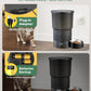 Gimars 5L/20 Cups Automatic Cat Feeder, Programmable 1-6 Meals Cat Food Dispenser with Stainless Steel Bowl, Easy Setup, Dual Power Supply,10s Meal Call Timed Pet Feeder for Cats and Small Dogs