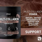 Premium Multi Collagen Peptides Protein Powder (1, 2, 3, 5 & 10) with Vitamin C, Biotin, Hyaluronic Acid, for Hair Skin and Nails - Marine, Bovine, Chicken & Eggshell (Chocolate, 45 Servings)