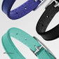 CollarDirect Leather Cat Collar, Cat Safety Collar with Elastic Strap, Kitten Strap with Bell Black Blue Red Orange Lime Green (6-7 Inch, Black)