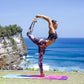 YOGA DESIGN LAB | The Combo Yoga Mat | 2-in-1 Mat+Towel | Eco Luxury | Ideal for Hot Yoga, Power, Bikram, Ashtanga, Sweat | Studio Quality | Includes Carrying Strap!