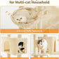 Made4Pets Tall Cat Tree, 80" Cat Tree Tower for Indoor Cats Large Adult, Modern Cat Tower with Scratching Post, Cozy Hammock, 3 Perches and 2 Condos, Sturdy and Fluffy, Beige