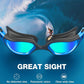 ZIONOR Swim Goggles, G1 MAX Polarized Anti-Fog Swimming Goggles for Men Women