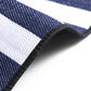 Striped Picnic Blankets 80” x 80” Extra Large Waterproof and Foldable Beach Blanket, Oversized Blue and White Outdoor Blanket for Camping, Travel, Park, Grass, Patio (Blue & White, 80" x 80")