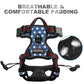 BARKBAY No Pull Dog Harness Front Clip Heavy Duty Reflective Easy Control Handle for Large Dog Walking(Star,M)