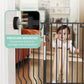 Mom's Choice-GROWNSY Baby Gate for Stairs, 29"-43" Pressure Mounted Pet Gate for Doorways-Auto Close Dog Gate for The House-Easy Installation & Walk Thru Wide Safety Gate, Black
