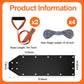 2 Pcs Deer Drag Sleds Deer Sled Game Hauler with 2 Pcs Heavy Duty Drag Strap for Duck Hunting Ice Fishing Accessories Rope Pulling Harness for Hunting Gift